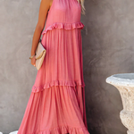 Megan | Elegant Ruffle Maxi Dress