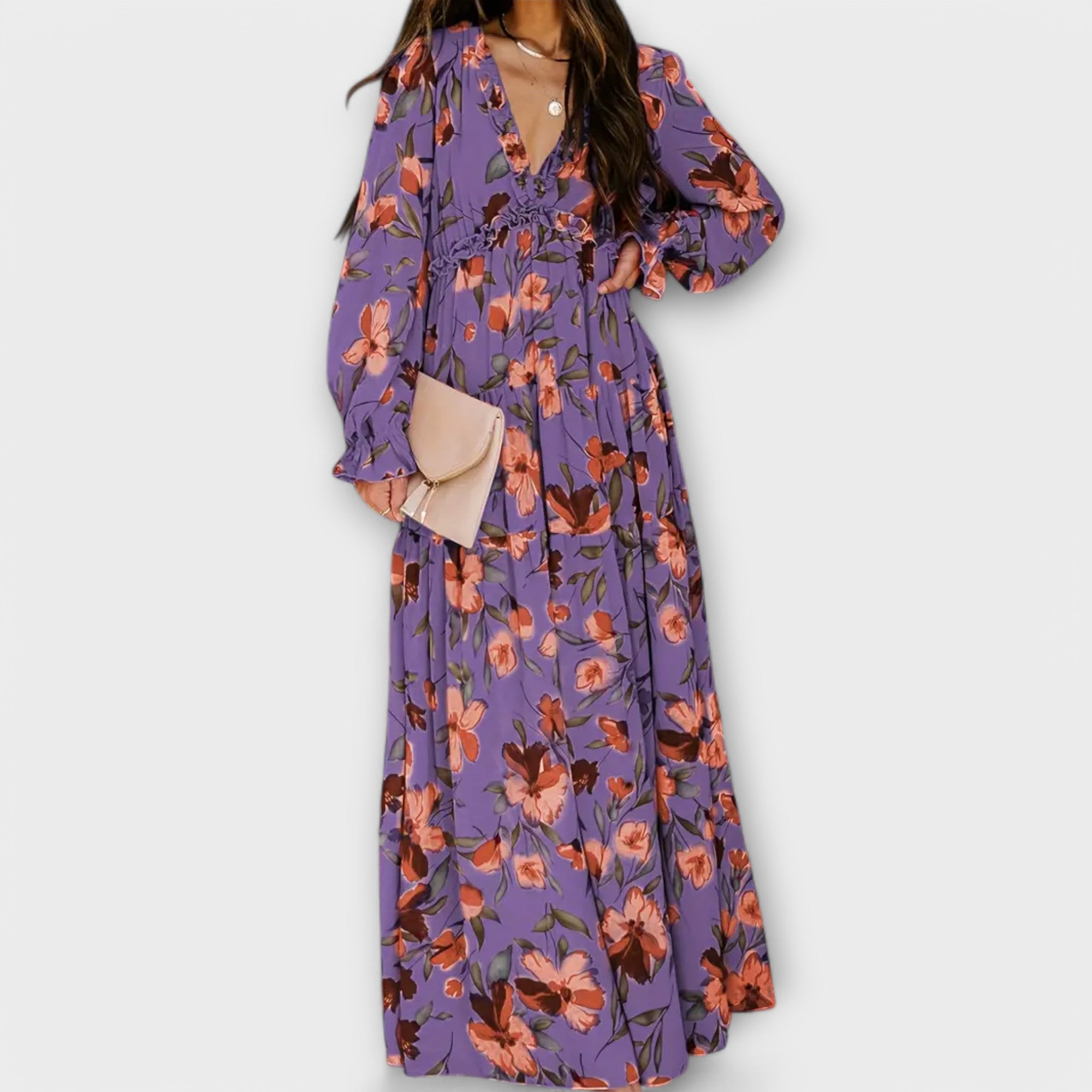 Rosalie | Rochie maxi florală