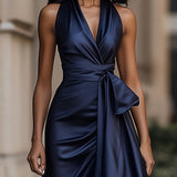 Rochie rafinată din satin