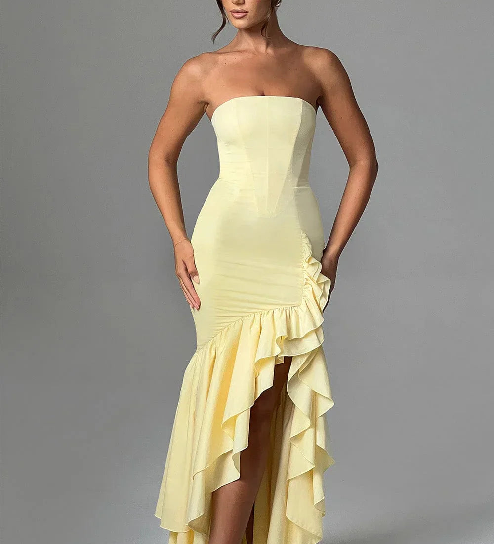 Rochie maxi fără mâneci