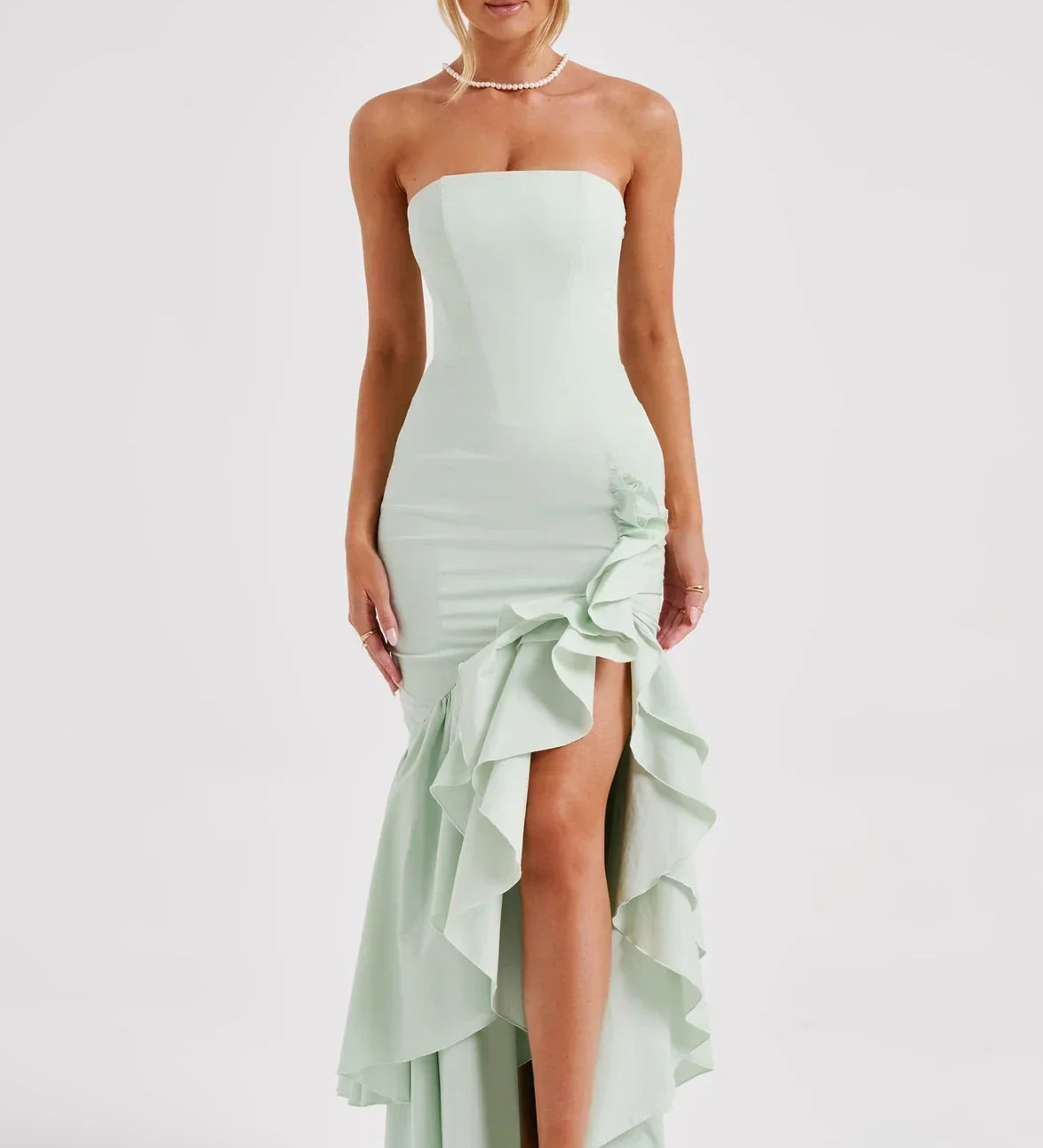 Rochie maxi fără mâneci