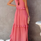 Megan | Elegant Ruffle Maxi Dress