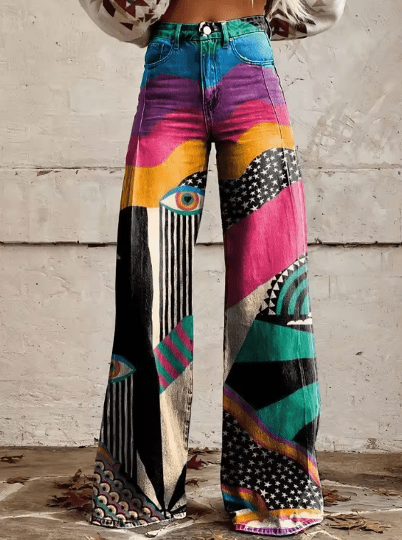 ADRIANA | Pantaloni boho eleganți