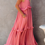 Megan | Elegant Ruffle Maxi Dress