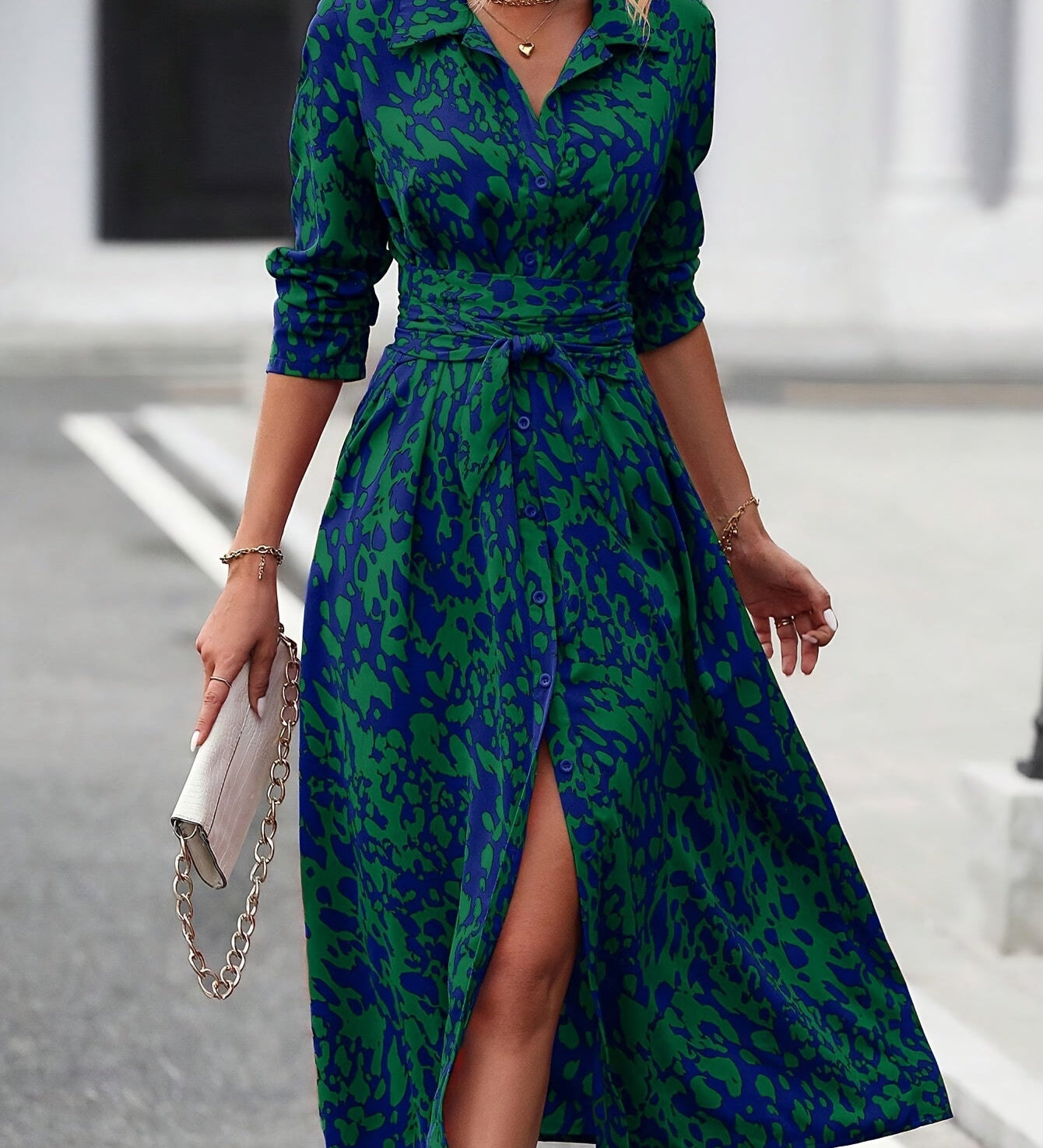 Rochie cămașă elegantă