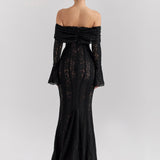 Alessandra | Rochie maxi din dantelă
