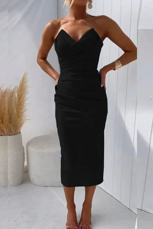 Florence | Rochie midi cu spatele gol