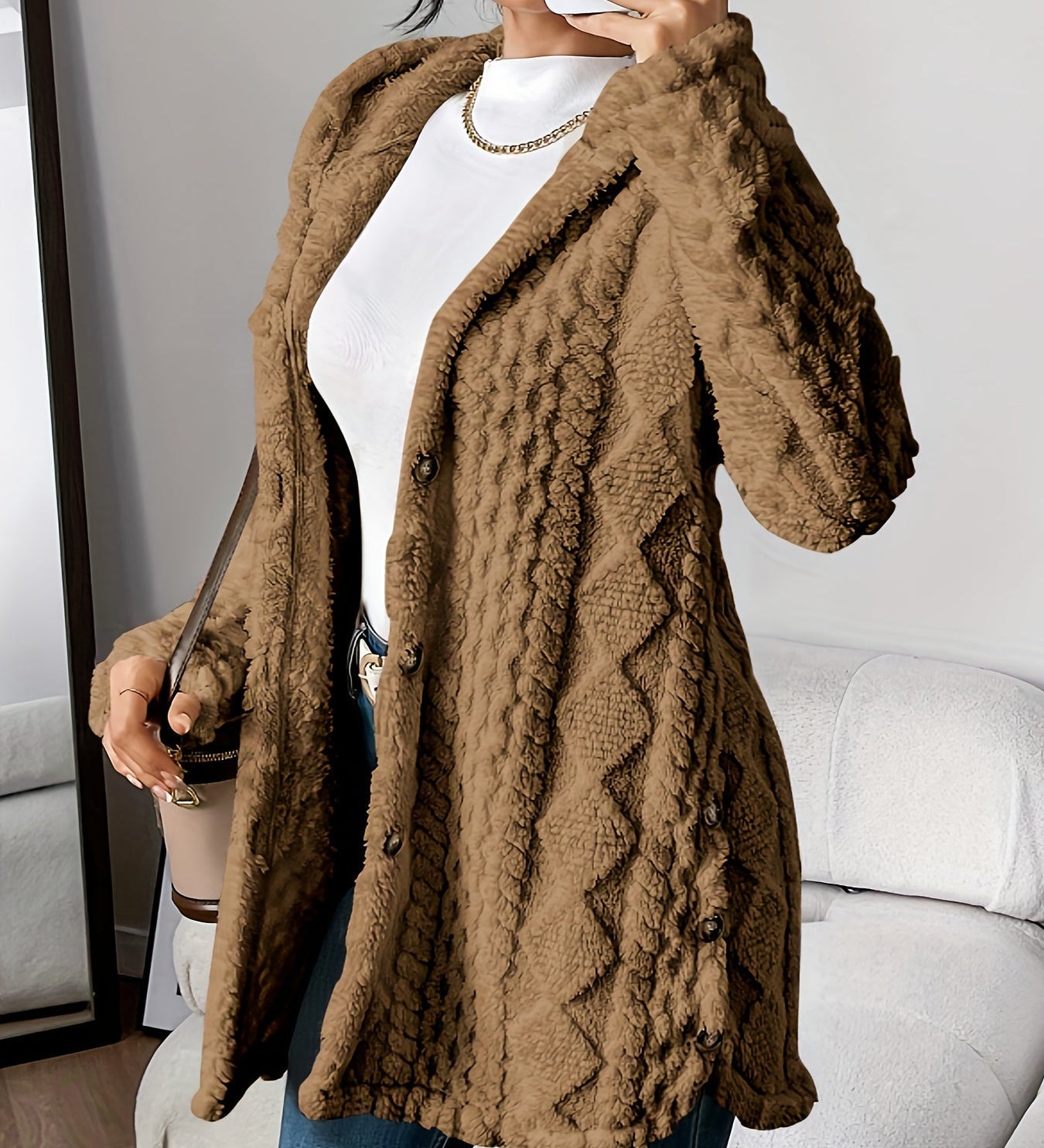 Jessica | Cardigan cu glugă