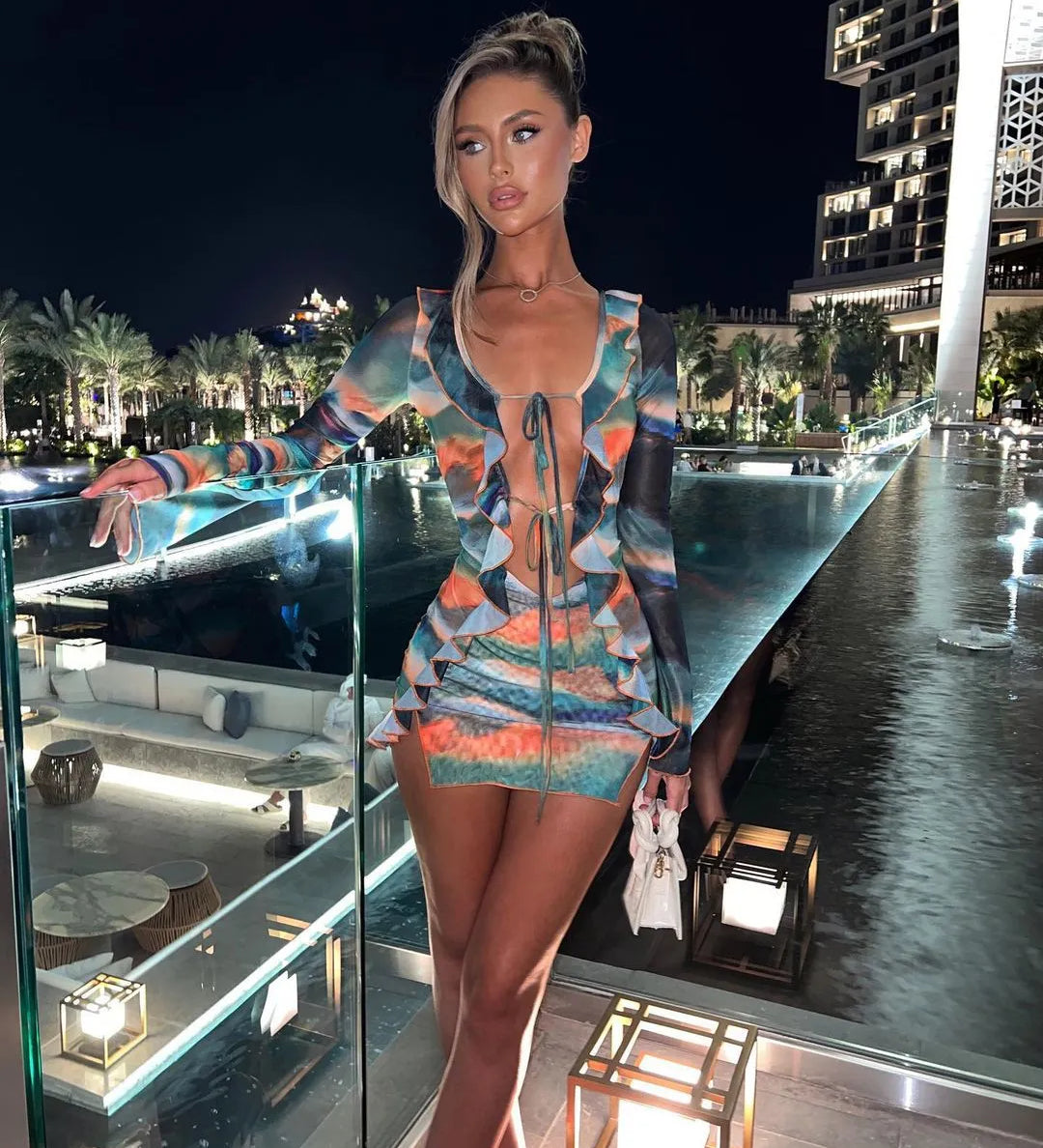 Faline Rochie cu volane