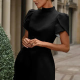Rochie mini cu mâneci petală