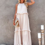 Megan | Elegant Ruffle Maxi Dress