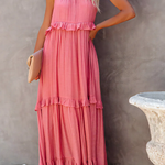 Megan | Elegant Ruffle Maxi Dress