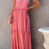 Megan | Elegant Ruffle Maxi Dress