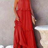 Megan | Elegant Ruffle Maxi Dress