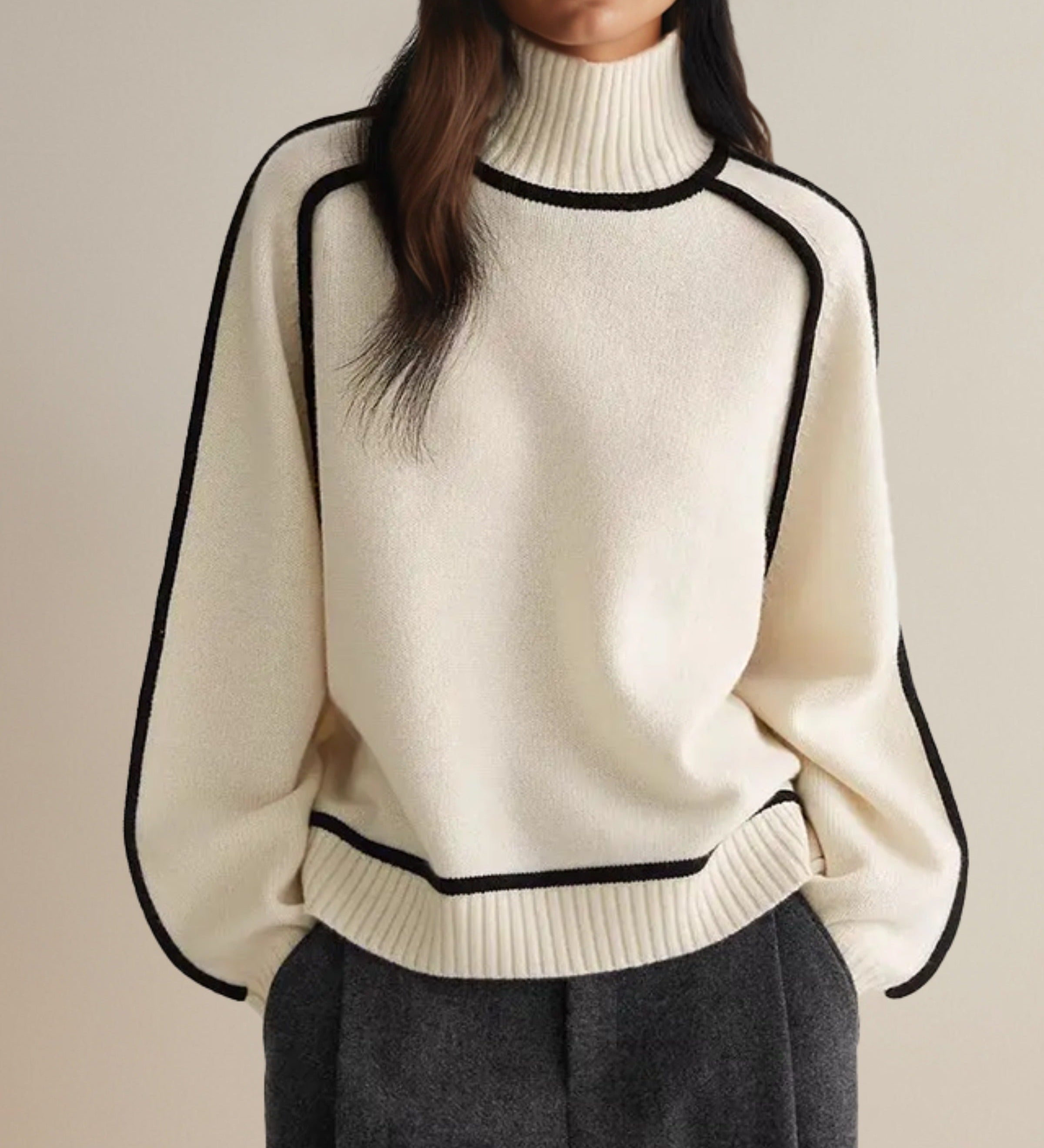 Claire | Pulover cu guler