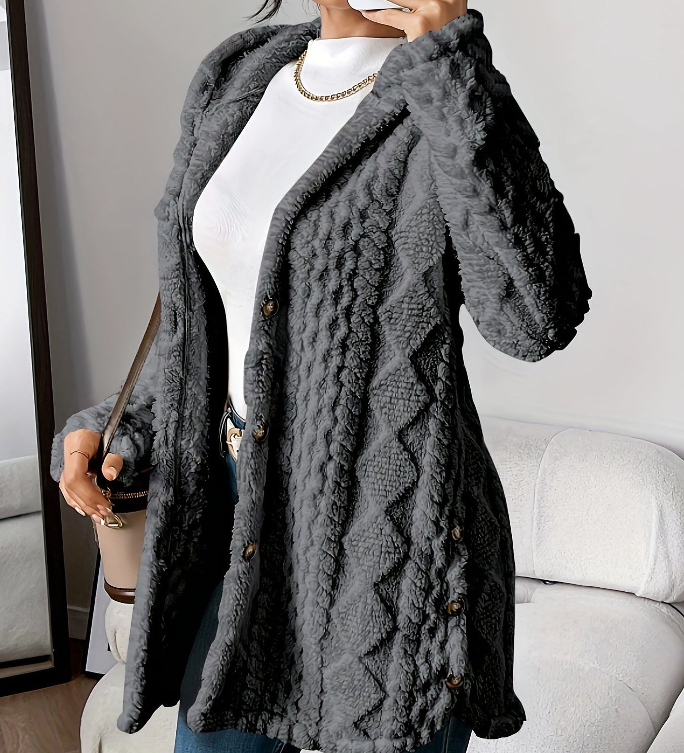 Jessica | Cardigan cu glugă