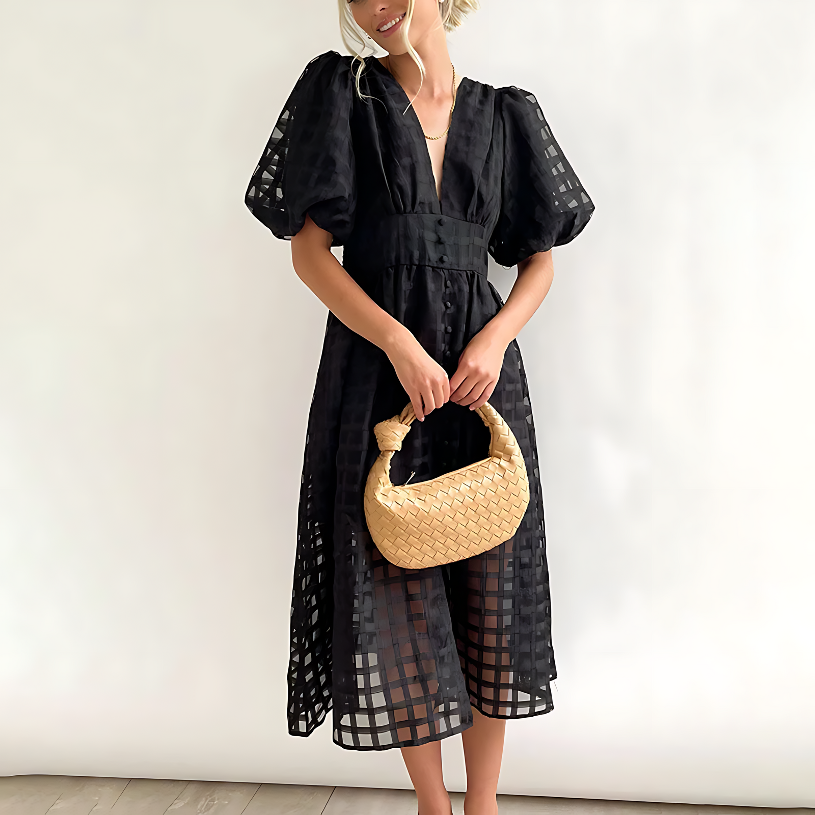 Rochie midi rafinată