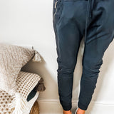 Pantaloni Jogger cu Fermoar