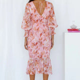 Nevara Rochie Midi Florală