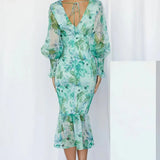 Rochie midi cu imprimeu floral