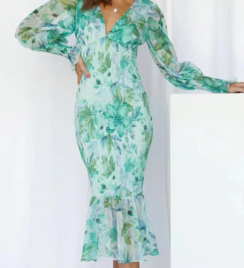 Nevara Rochie Midi Florală