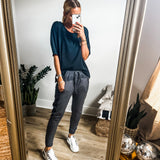 Pantaloni Jogger cu Fermoar