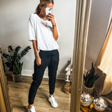 Pantaloni Jogger cu Fermoar