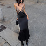 Anissa | Rochie maxi din dantelă