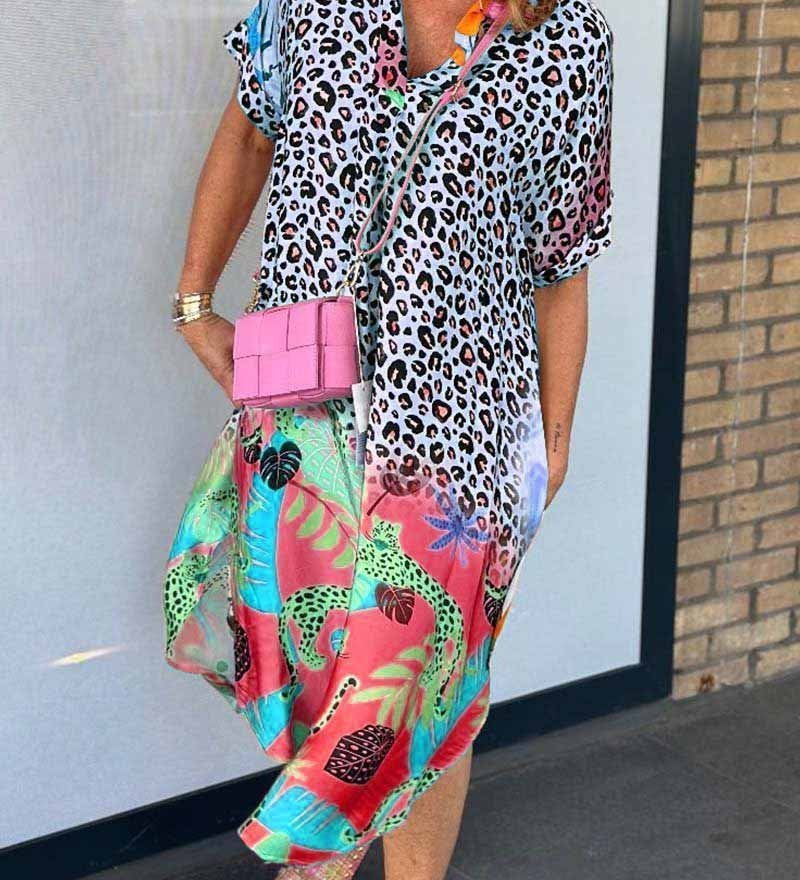 Rochie lejeră cu imprimeu leopard