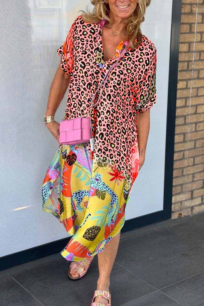 Amanda | Rochie lejeră cu imprimeu leopard