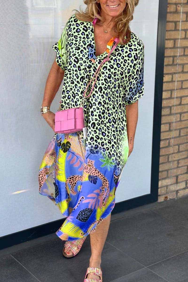 Amanda | Rochie lejeră cu imprimeu leopard