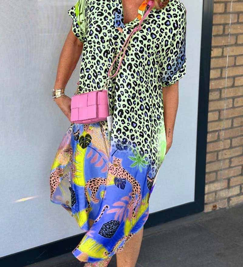 Amanda | Rochie lejeră cu imprimeu leopard