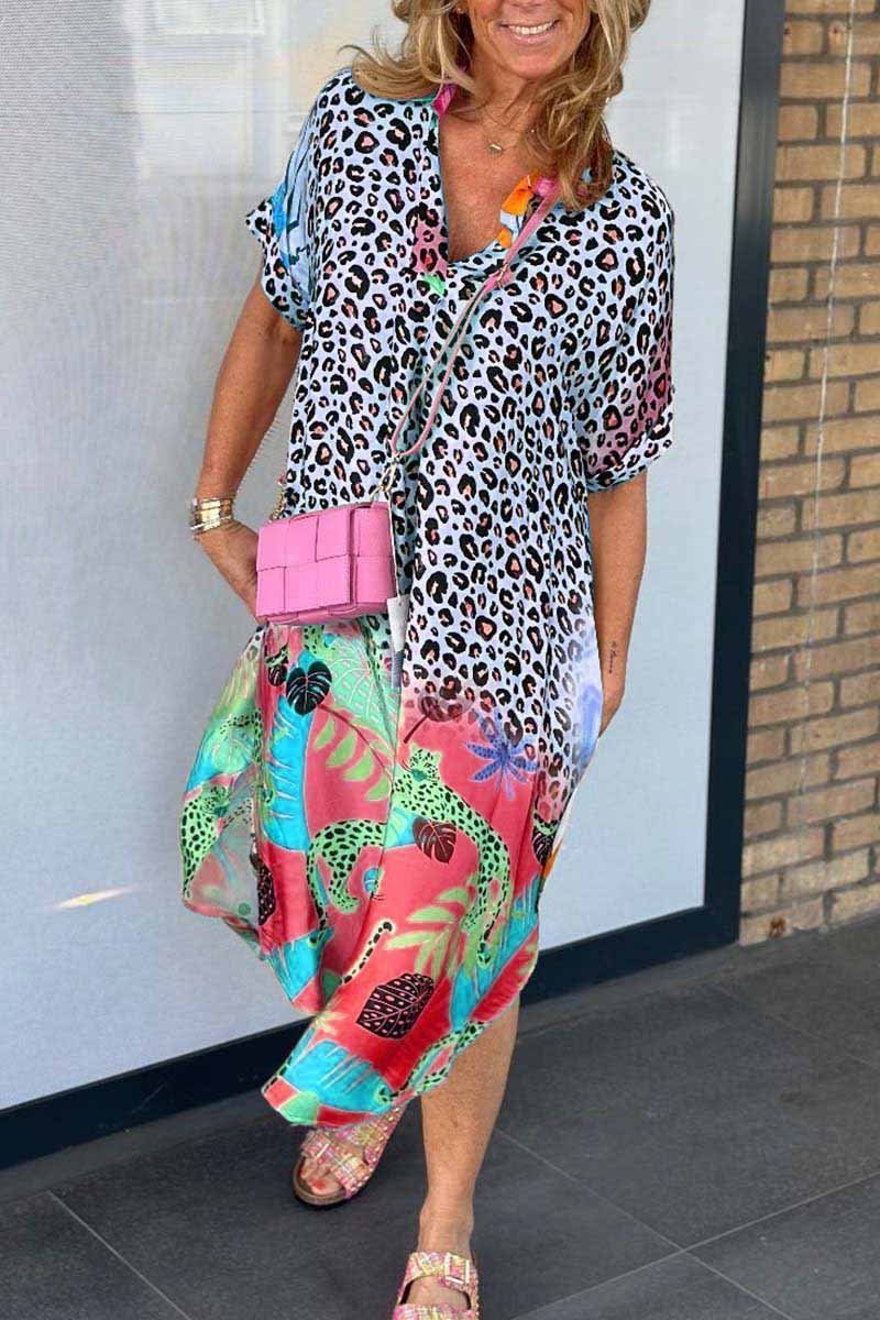 Amanda | Rochie lejeră cu imprimeu leopard