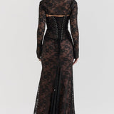 Meira | Rochie maxi din dantelă