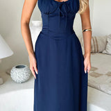 Rochie maxi fără mâneci