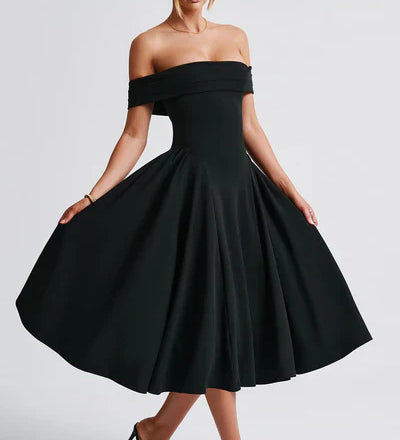 Mila Rochie Midi Plisată