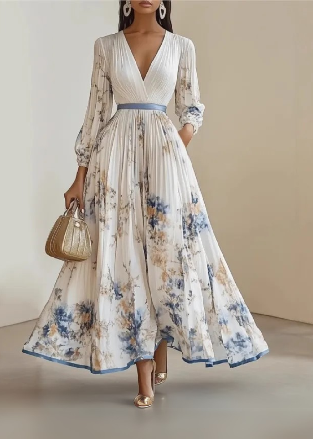 Katie | Rochie maxi elegantă florală