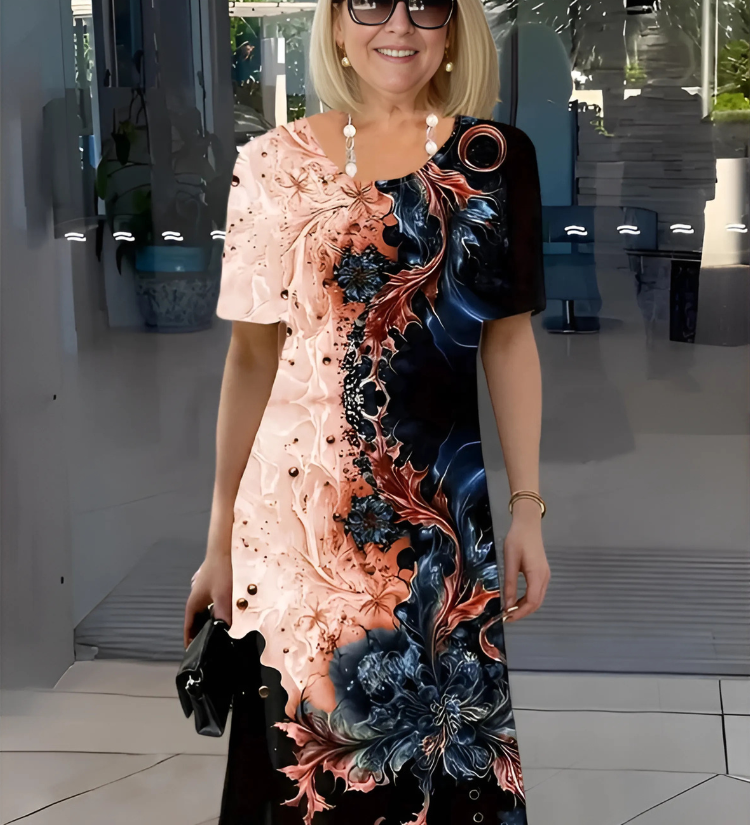 Rosalia | Rochie midi florală