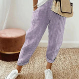 Pantaloni Cu Dungi Harper