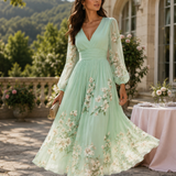 Jeanette | Rochie midi verde deschis
