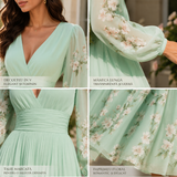 Jeanette | Rochie midi verde deschis
