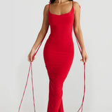 Rochie maxi cu trandafir