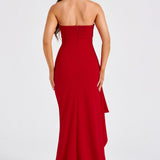 Alina | Rochie maxi fără bretele